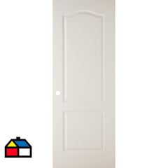 MULTIMARCA - Puerta Prestige HDF C/2 Paneles C/ Perforación Blanco Prepint