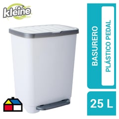 KLEINE WOLKE - Basurero de Plástico 25 Lts Blanco