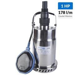 HUMBOLDT - Electrobomba sumergible 1 HP 178 l/min