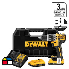 DEWALT - Taladro inalámbrico percutor 13 mm 20V + 2 baterías