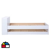 KIDSCOOL - Cama nido 88x80x215 cm blanco