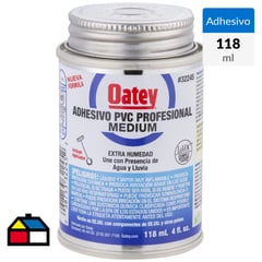 OATEY - Adhesivo PVC 118 ml Humedad Profesional