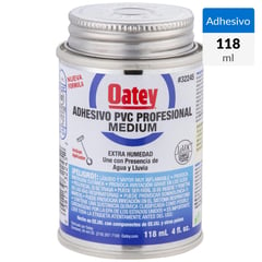 OATEY - Adhesivo PVC 118 ml Humedad Profesional