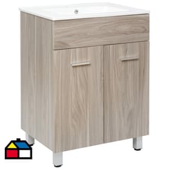 SENSI DACQUA - Mueble vanitorio 60x46x85 cm gris