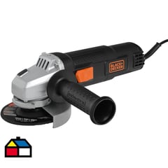 BLACK+DECKER - Esmeril angular eléctrico 4,5" 820W + 2 discos