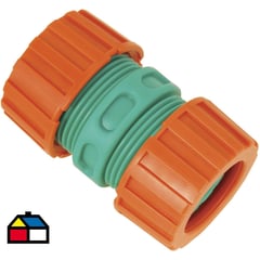 TRAMONTINA - Conector para manguera 1/2" de plástico doble