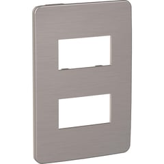 SCHNEIDER ELECTRIC - Placa modular 2 módulos - Beige/Corona bronce Orion