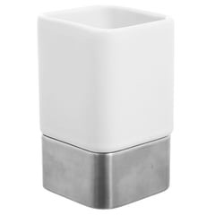 INTERDESIGN - Vaso para baño blanco