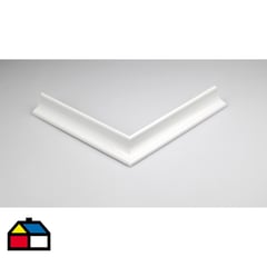 ARCANSAS - Perfil dos vías PVC 10,5x72 cm blanco