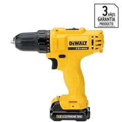 DEWALT - Taladro Inalámbrico Rotación 10 mm 12 V/2 Baterías