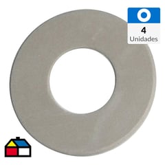 GOMAHOGAR - Golilla plana caucho sintético 1/2" 4 unidades