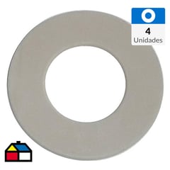 GOMAHOGAR - Golilla plana caucho sintético 3/4" 4 unidades