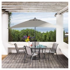 JUST HOME COLLECTION - Silla de terraza sling gris matizado