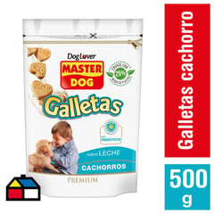 MASTER DOG - Snack galleta para cachorro 500 gr leche