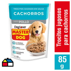 MASTER DOG - Alimento húmedo para cachorro 85 gr carne y leche