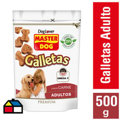 MASTER DOG - Snack galleta para perro adulto 500 gr carne