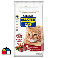 MASTER CAT - para Gato Adulto Carne 1 kg