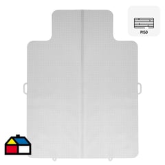 DIB - Protector plegable para alfombra plástico blanco