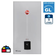 RHEEM - Calefont Gas Licuado 11 Litros Tiro Natural Ionizado