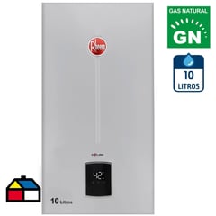 RHEEM - Calefont Gas natural 10 litros Tiro Natural