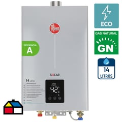 RHEEM - Calefont Gas natural 14 litros Tiro Forzado