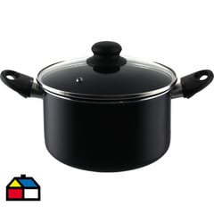 CASA BONITA - Olla de Aluminio 20 cm 3,4 Lts Negro