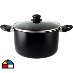 CASA BONITA - Olla de Aluminio 24 cm 6,3 Lts Negro