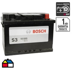 BOSCH - Batería de Automóvil 55 Ah Positivo Derecho 390 CCA