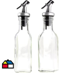 JUST HOME COLLECTION - Set alcuza 2 piezas transparente 150 ml