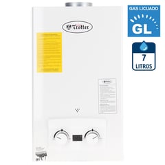 ALBIN TROTTER - Calefont Gas Licuado 7 Litros Tiro Natural Ionizado