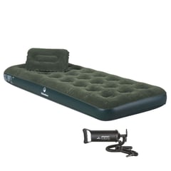 KLIMBER - Colchón Inflable Manual Individual + 1 Almohada + Inflador