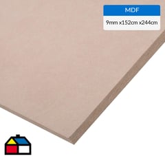 GENERICO - MDF Desnudo Natural 9 mm 152x244 cm