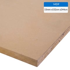 GENERICO - MDF Desnudo Natural 15 mm 152x244 cm