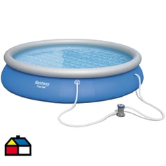 BESTWAY - Piscina borde inflable 457x84 cm 9677 litros azul