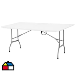 JUST HOME COLLECTION - Mesa Plegable Tipo Maleta 180 cm blanco