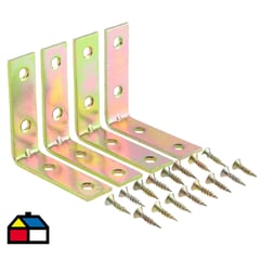 FIXSER - Set de escuadras para silla 2" 4 unidades