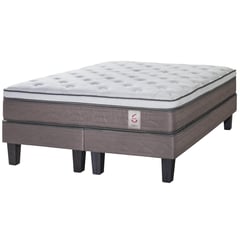 ROSEN - Cama Europea New Style 2 plazas Blanco/visón