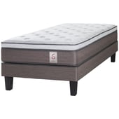 ROSEN - Cama Europea New Style 1.5 plazas Blanco/visón