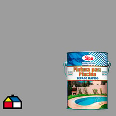 SIPA - Pintura para Piscina secado rápido 1 galón Gris