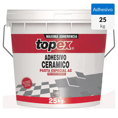 TOPEX - Adhesivo Cerámico Muro Superficie Flexible 25 kg