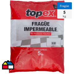 TOPEX - Fragüe Piso/Muro Gris Plata 5 kg