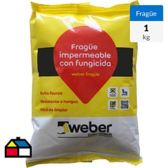WEBER - Fragüe Piso/Muro Negro 1 kg
