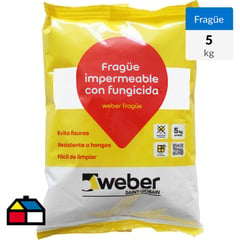 WEBER - Fragüe Piso/Muro Gris plata 5 kg