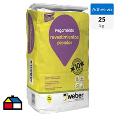 WEBER - Adhesivo Piedra Piso/Muro Superficie Rígida/Flexible 25Kg