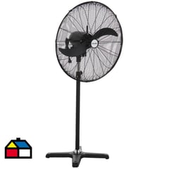 WURDEN - Ventilador de pedestal industrial 26" negro