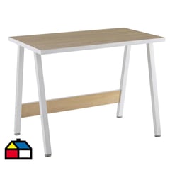 JUST HOME COLLECTION - Escritorio Pepe 100x58x75 cm blanco y oak