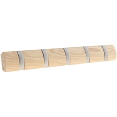 UMBRA - Percha muro 5 ganchos Flip natural