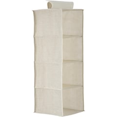 JUST HOME COLLECTION - Organizadora 4 niveles tela 30x30x84 cm