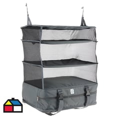 JUST HOME COLLECTION - Organizador maleta clóset portatil 45x30x64 cm