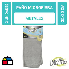 KLEINE WOLKE - Set de 2 paños de microfibra para metales 35x35 cm